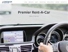 Tablet Screenshot of premier-rentacar.com